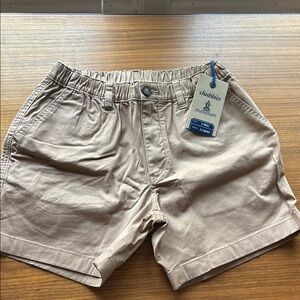 Chubbies Tan Flat Front Shorts Classic Style